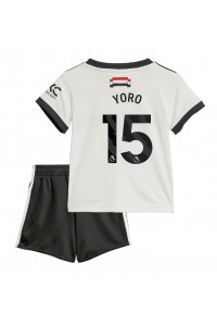 Manchester United Leny Yoro #15 Babyklær Tredje Fotballdrakt til barn 2024-25 Korte ermer (+ Korte bukser)